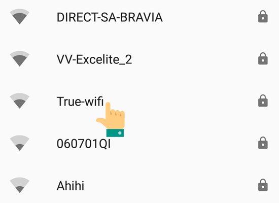 vào wifi khác