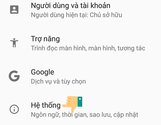 vào hệ thống