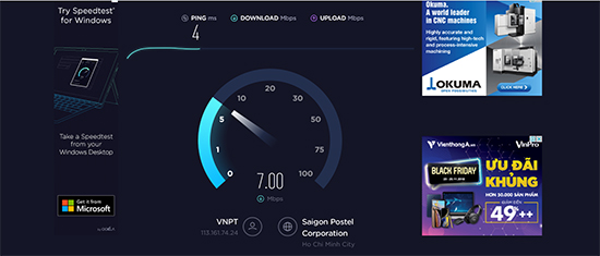 H&atilde;y kiểm tra tốc độ mạng trước khi chơi game trực tuyến