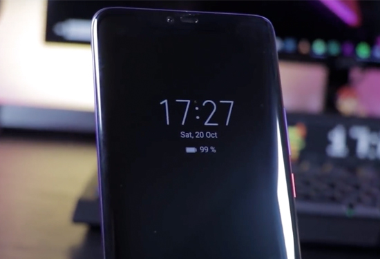 màn hình always on đã được kích hoạt