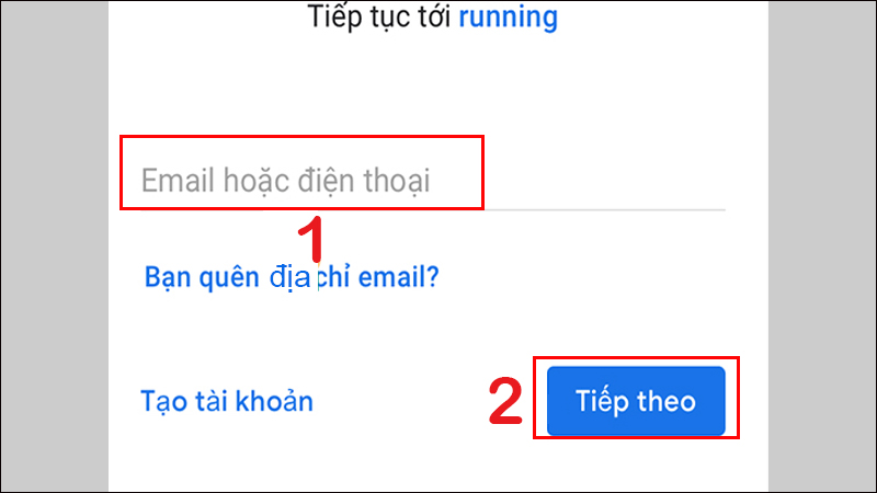 Đăng nhập vào tài khoản 