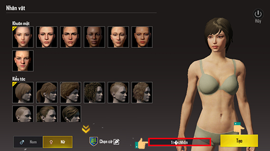 Tạo nh&acirc;n vật theo &yacute; m&igrave;nh.