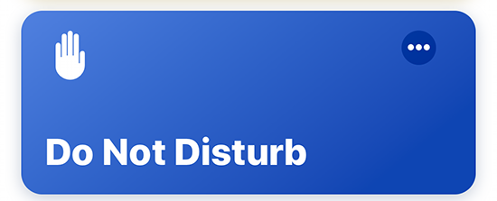 Do Not Disturb