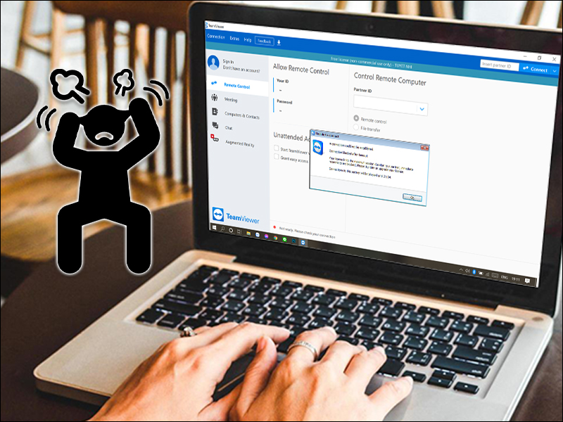 Users using Teamviewer get a 5-minute limit error