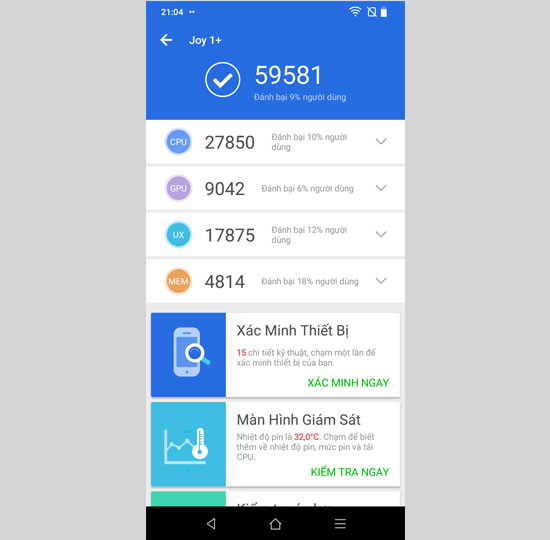 Điểm số đồ họa của m&aacute;y