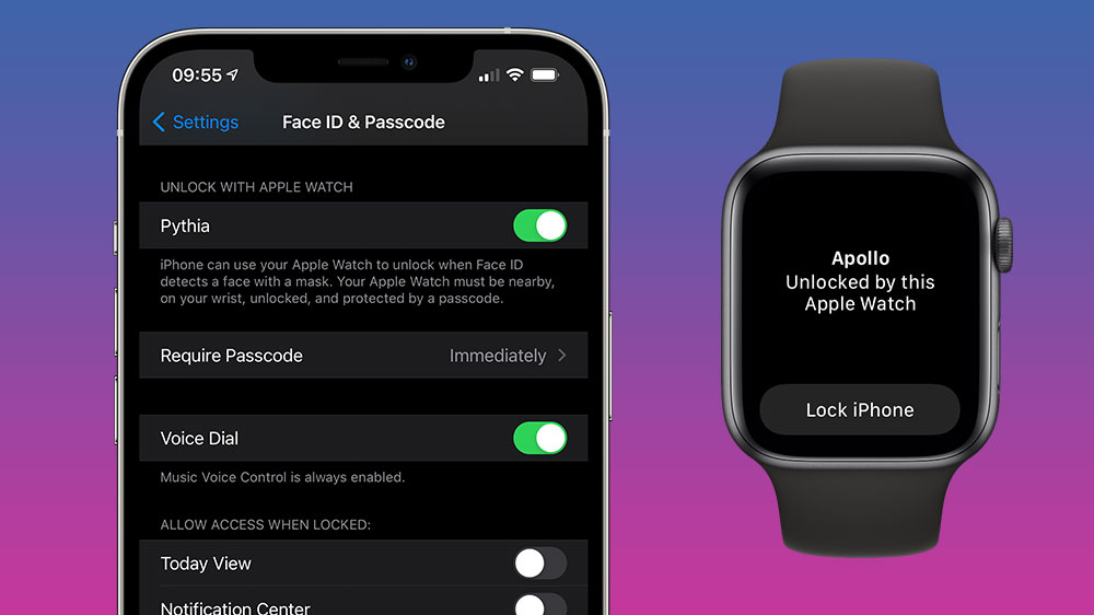 Bạn sẽ mở khóa Face ID dễ dàng với Apple Watch trên iOS 14.5