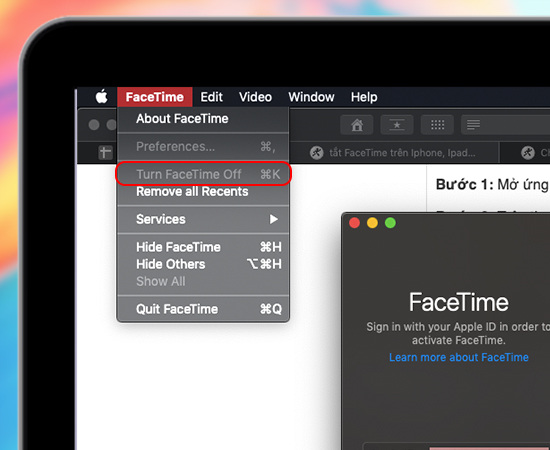Các bạn mở ứng dụng Facetime, sau đó nhấp vào 
