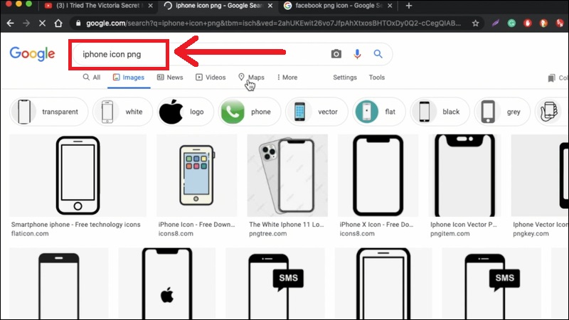 T&igrave;m v&agrave; tải ảnh icon dưới dạng file .PNG tr&ecirc;n Google Image