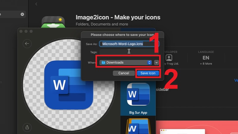 Chọn thư mục lưu file v&agrave; nhấn Save icon