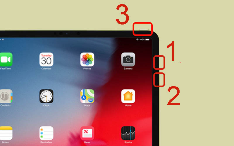 Reset iPad không có nút Home (iPad Pro)