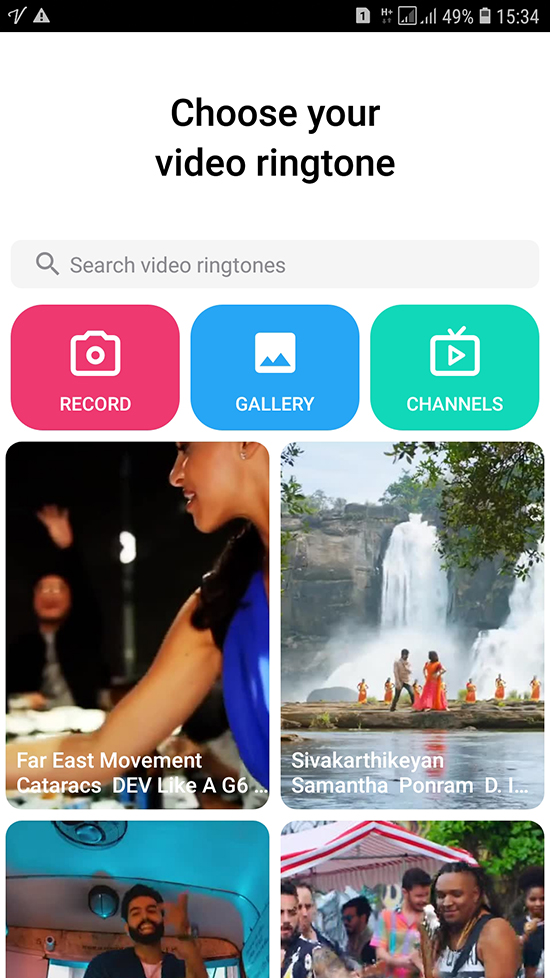 Sử dụng Video làm nhạc chuông cho điện thoại với Vyng Video Ringtones