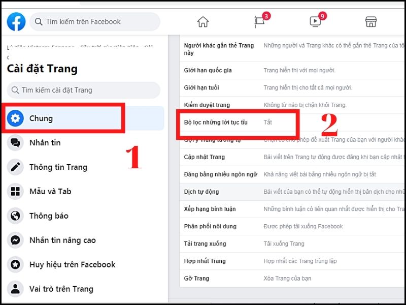 Cách kiểm duyệt, chặn comment tục tĩu trên Fanpage Facebook hiệu quả