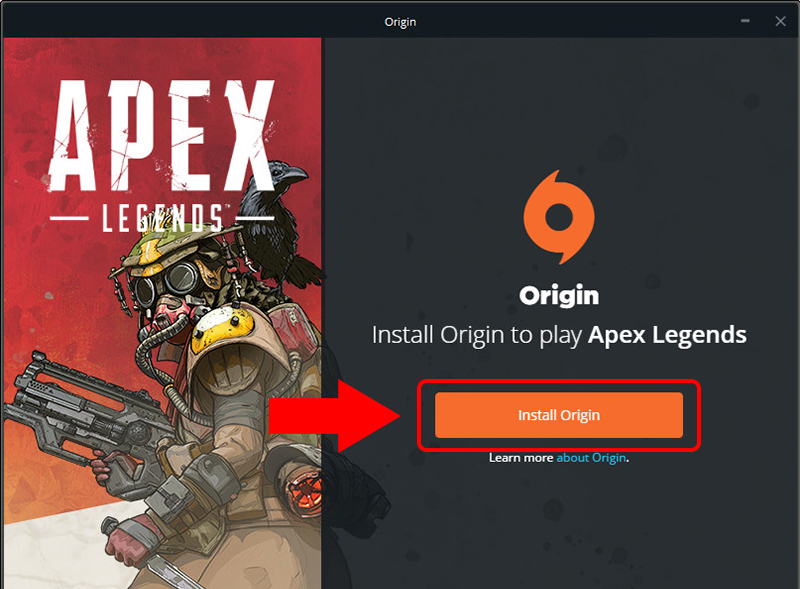 Click chọn Install Origin