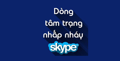 Cách viết dòng trạng thái Skype nhấp nháy