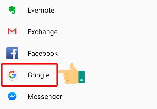 Cách thêm tài khoản Google trên thiết bị Android