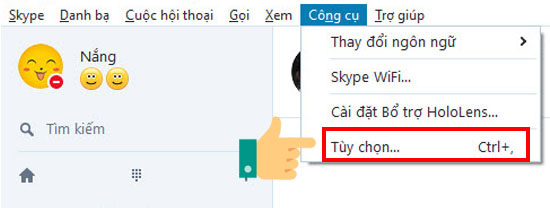 Thay đổi font chữ Skype