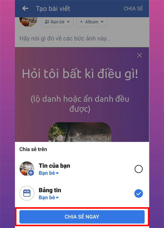 Tính năng trên Facebook