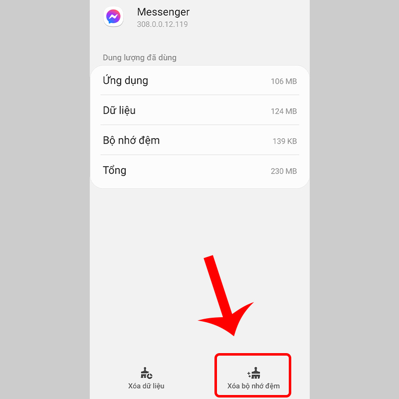 Xóa bộ nhớ đệm