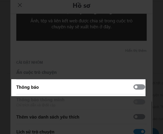 Hướng dẫn tắt thông báo, ẩn nhóm chat Skype đơn giản nhất