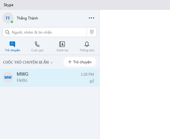 Hướng dẫn tắt thông báo, ẩn nhóm chat Skype đơn giản nhất