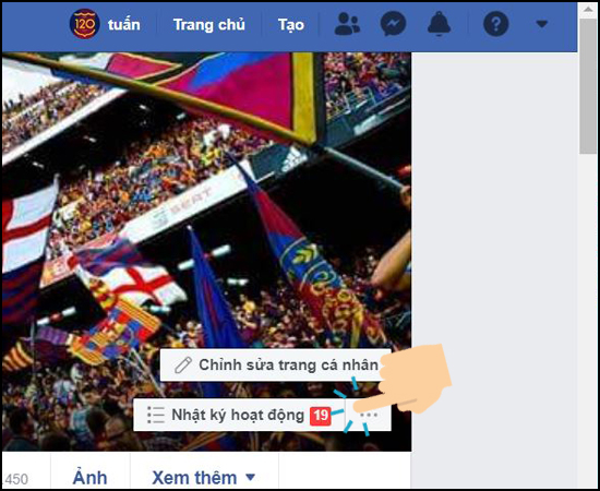 vào Nhật ký hoạt động.