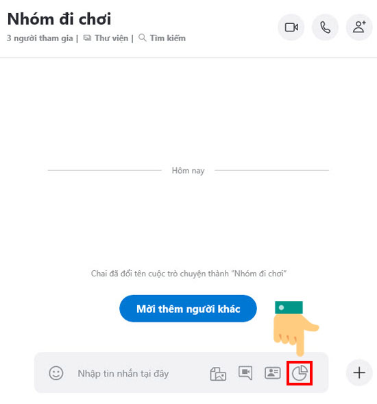 Cách tạo bình chọn trên ứng dụng Skype