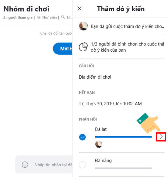 Cách tạo bình chọn trên ứng dụng Skype