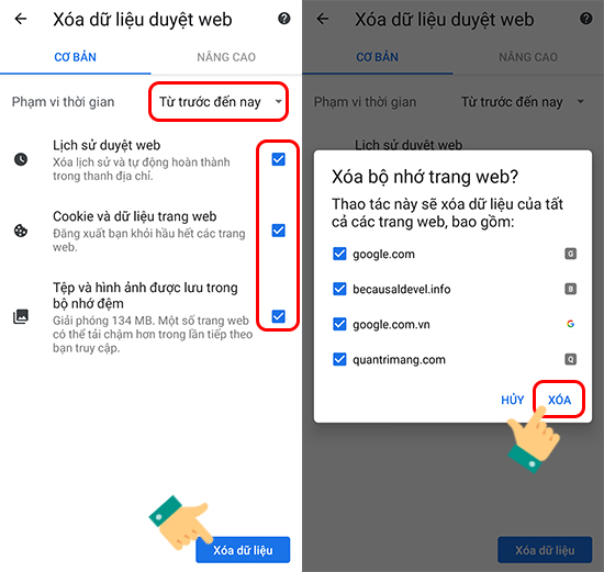 Cách Xóa Lịch Sử Ứng Dụng Google Trên Điện Thoại