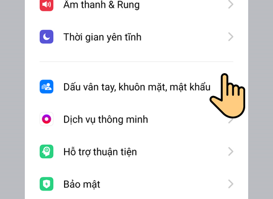 Hướng dẫn c&aacute;ch thiết lập mở kho&aacute; khu&ocirc;n mặt tr&ecirc;n điện thoại OPPO F11 Pro