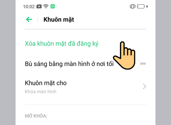 Hướng dẫn c&aacute;ch thiết lập mở kho&aacute; khu&ocirc;n mặt tr&ecirc;n điện thoại OPPO F11 Pro
