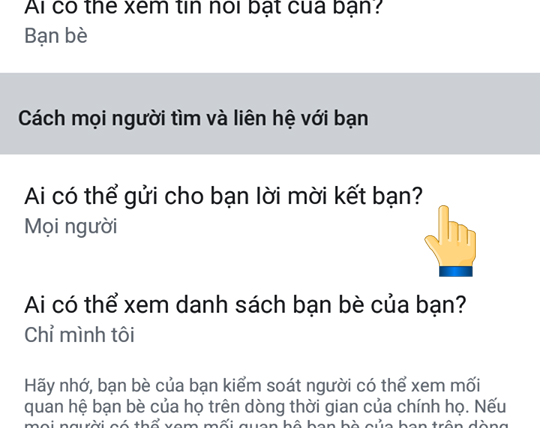 Tiếp đến chọn mục 