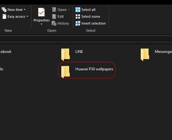 Sau khi copy thành công, file ảnh của Huawei P30 sẽ có trên thư mục này