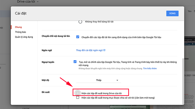 Tắt t&iacute;nh năng Quick Access trong mục Đề xuất