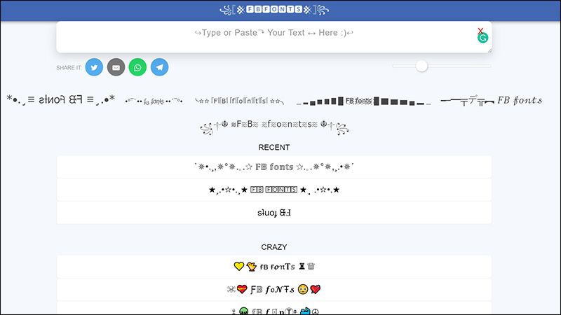 Tính năng mới của Facebook cho phép người dùng thay đổi font chữ với công cụ đổi font chữ