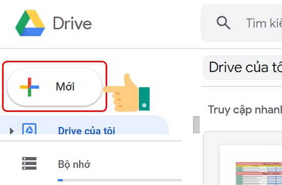 Tạo biểu mẫu trên Google Drive - Thegioididong.com