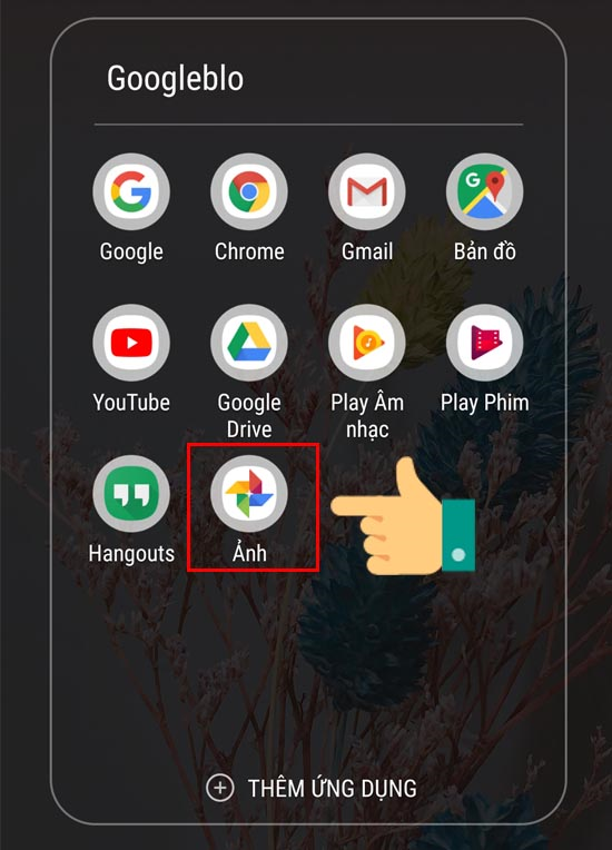 Truy cập ứng dụng ảnh