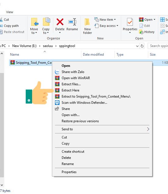 Cách thêm tính năng chụp màn hình vào phím chuột phải trên Windows 10
