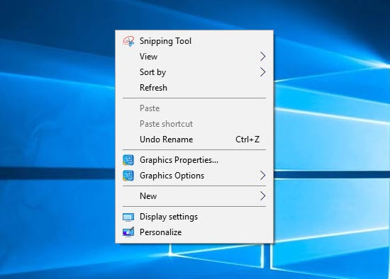 Cách thêm tính năng chụp màn hình vào phím chuột phải trên Windows 10