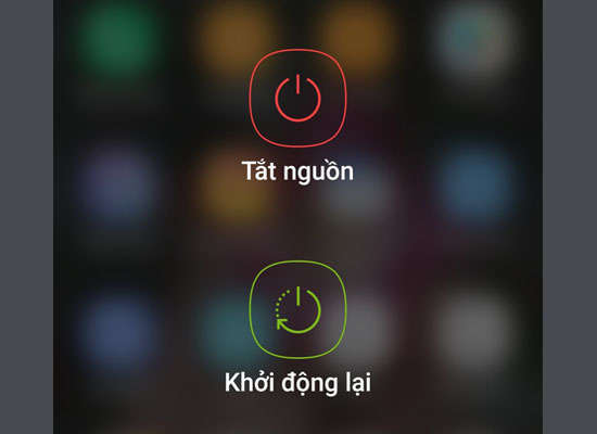 Tắt mở lại máy