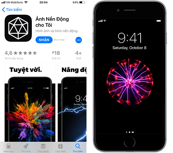 Người dùng có thể tùy chỉnh hình nền động trên iOS 16 Táo Vàng Mobile