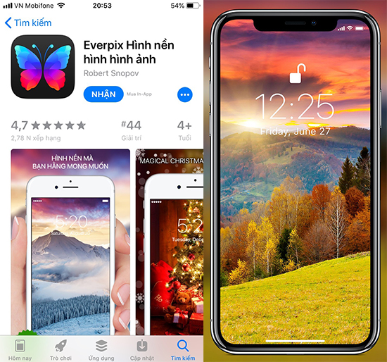 5 ứng dụng wallpapers đẹp mắt cho thiết bị iOS  Thegioididongcom