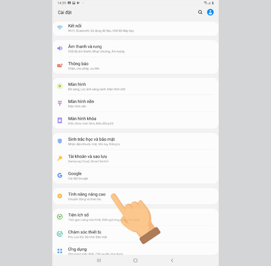Tính năng nâng cao