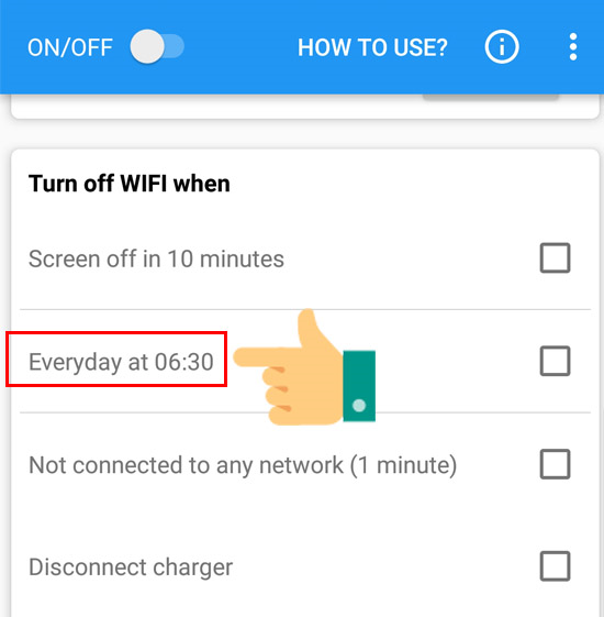 Thiết lập thời gian