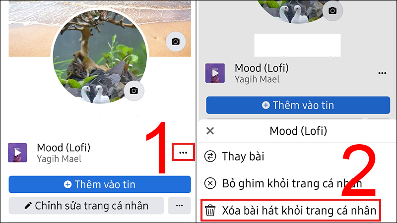 Cách xóa bài hát trên trang cá nhân Facebook