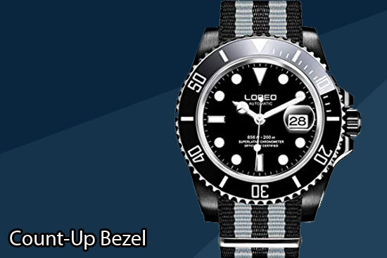  Bezel đếm xuôi từ 0 – 60 phút