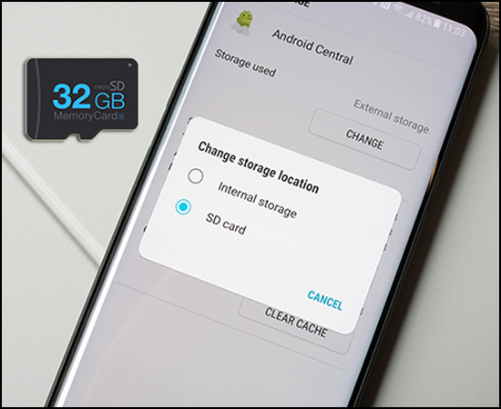 Sử dụng thẻ nhớ microSD