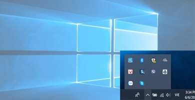 Cách khôi phục các biểu tượng hệ thống trên thanh taskbar Windows 10