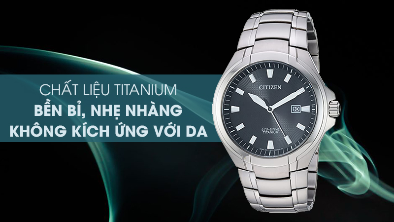 Chất liệu Titanium bền, không gây kích ứng da