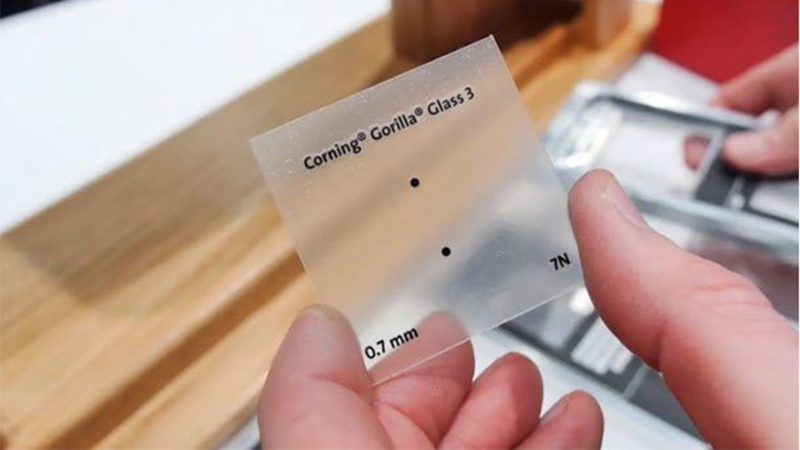 Gorilla Glass có độ mỏng ấn tượng và khả năng chống xước tốt