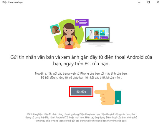 chọn bắt đầu